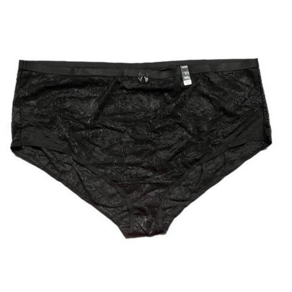 Torrid Sexy Brief Black Floral Lace‎ Bow Detail Plus Size 5